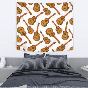 Paint Guitar Pattern Wall Tapestry
