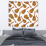 Paint Guitar Pattern Wall Tapestry
