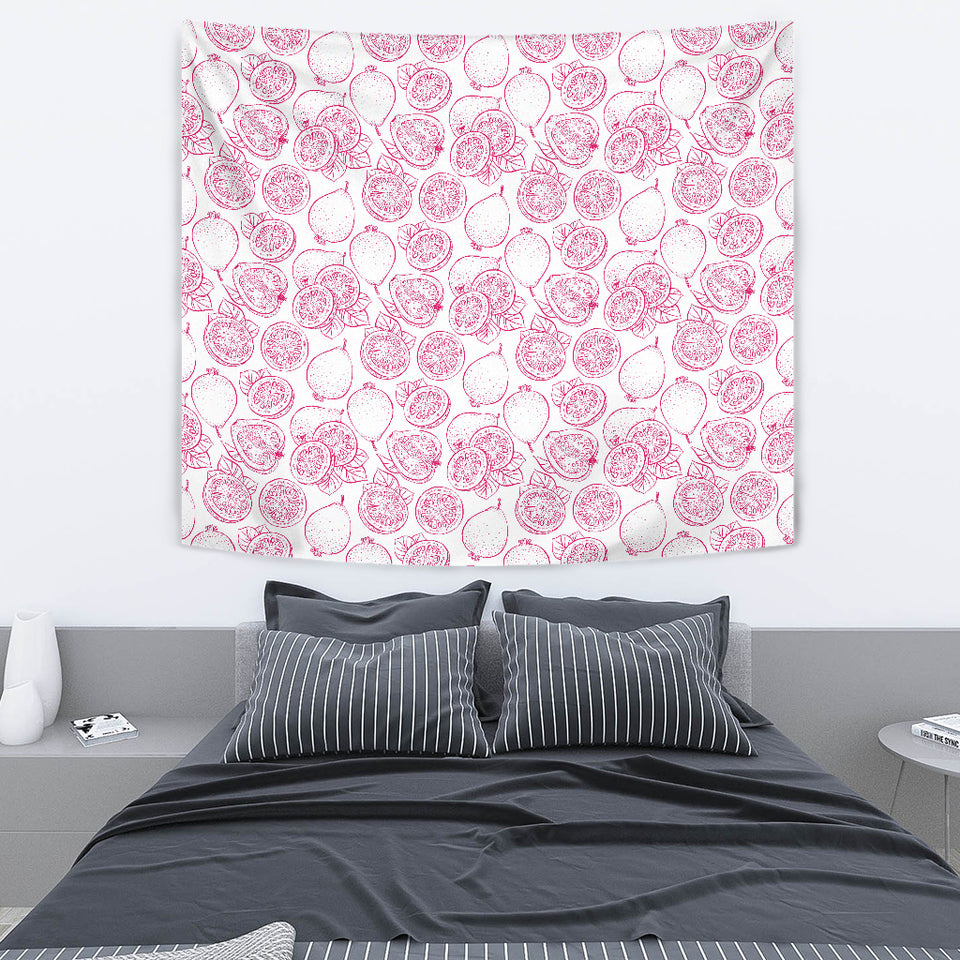 Sketch Guava Pattern Wall Tapestry