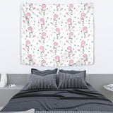 Cute Poodle Dog Star Pattern Wall Tapestry