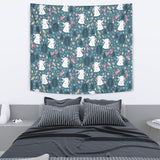 Cute Rabbit Pattern Wall Tapestry