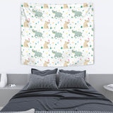 Cute Rhino Pattern Wall Tapestry