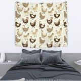 Cute Rooster Chicken Cock Wall Tapestry