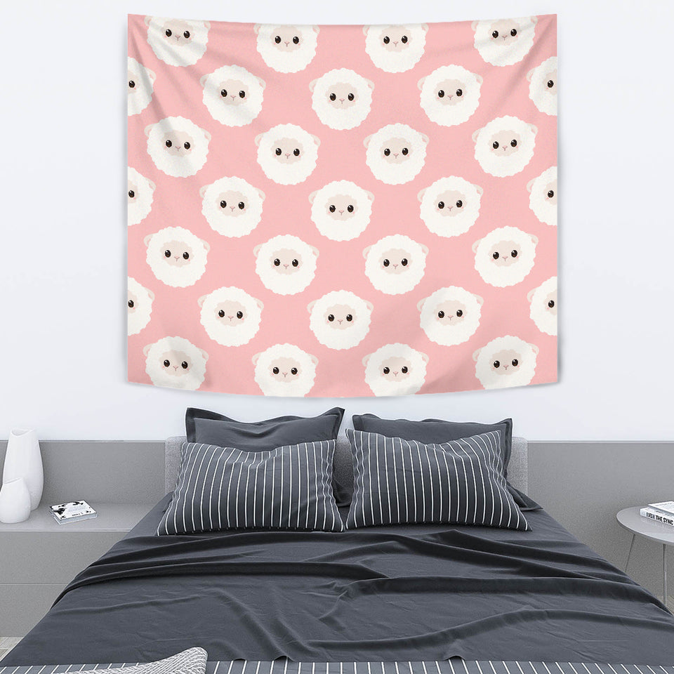 Cute Sheep Pattern Wall Tapestry