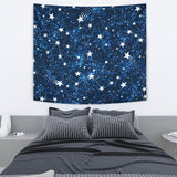 Night Sky Star Pattern Wall Tapestry