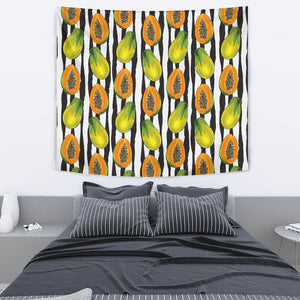 Papaya Design Pattern Wall Tapestry