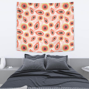 Papaya Leaves Pattern Wall Tapestry