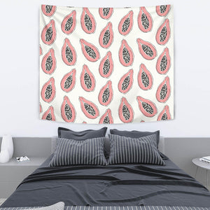 Papaya Pattern Wall Tapestry