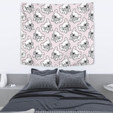 Cute French Bulldog Pattern Wall Tapestry
