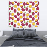 Passion Fruit Design Pattern Wall Tapestry