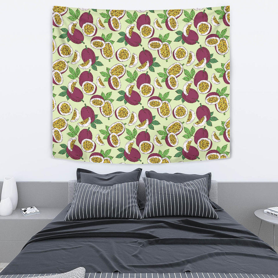 Passion Fruit Pattern Wall Tapestry