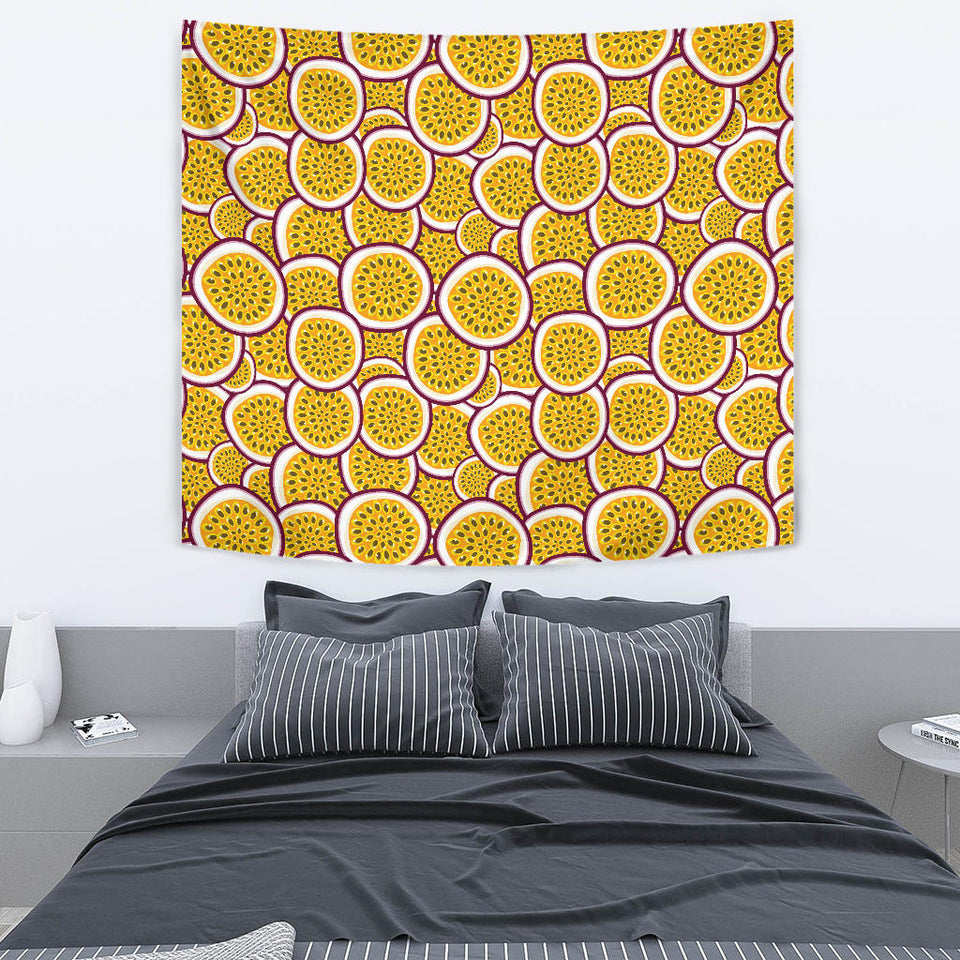 Passion Fruits Slice Pattern Wall Tapestry