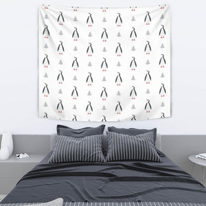 Penguin Pattern Wall Tapestry