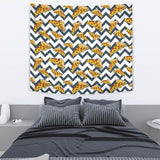 Pizza Design Pattern Wall Tapestry