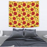 Pizza Texture Pattern Wall Tapestry