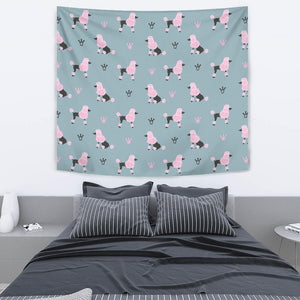 Poodle Dog Pattern Wall Tapestry