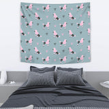 Poodle Dog Pattern Wall Tapestry