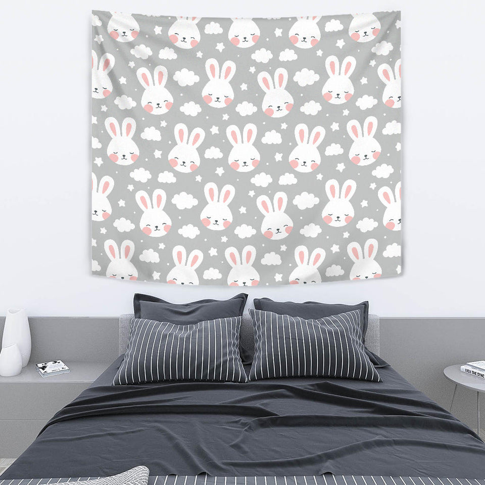 Rabbit Cloud Pattern Wall Tapestry