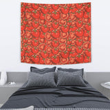 Red Tomato Pattern Wall Tapestry
