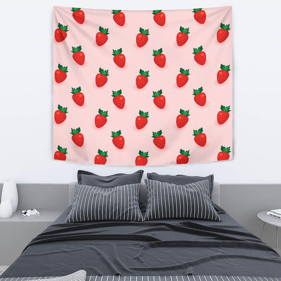 Strawberry Beautiful Pattern Wall Tapestry