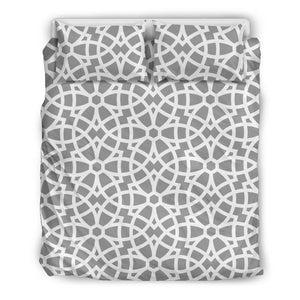 Arabic Gray Pattern  Bedding Set