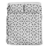 Arabic Gray Pattern  Bedding Set