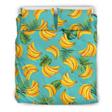 Banana Palm Leaves Pattern Background  Bedding Set