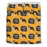 Boston Terrier Design Pattern  Bedding Set