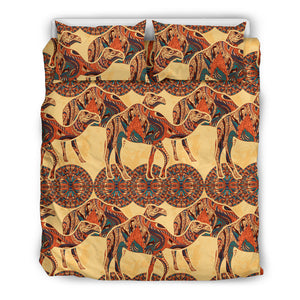 Camel Polynesian Tribal Design Pattern  Bedding Set