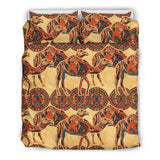 Camel Polynesian Tribal Design Pattern  Bedding Set