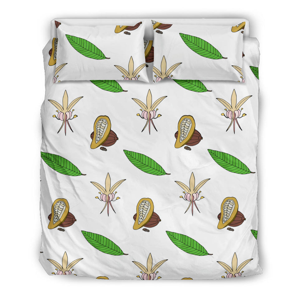 Color Hand Drawn Cocoa Pattern  Bedding Set