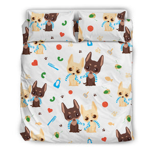Cute Chihuahua Dog Pattern  Bedding Set
