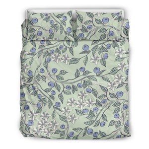 Hand Drawn Blueberry Pattern  Bedding Set