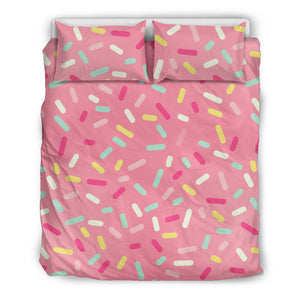 Pink Donut Glaze Candy Pattern  Bedding Set