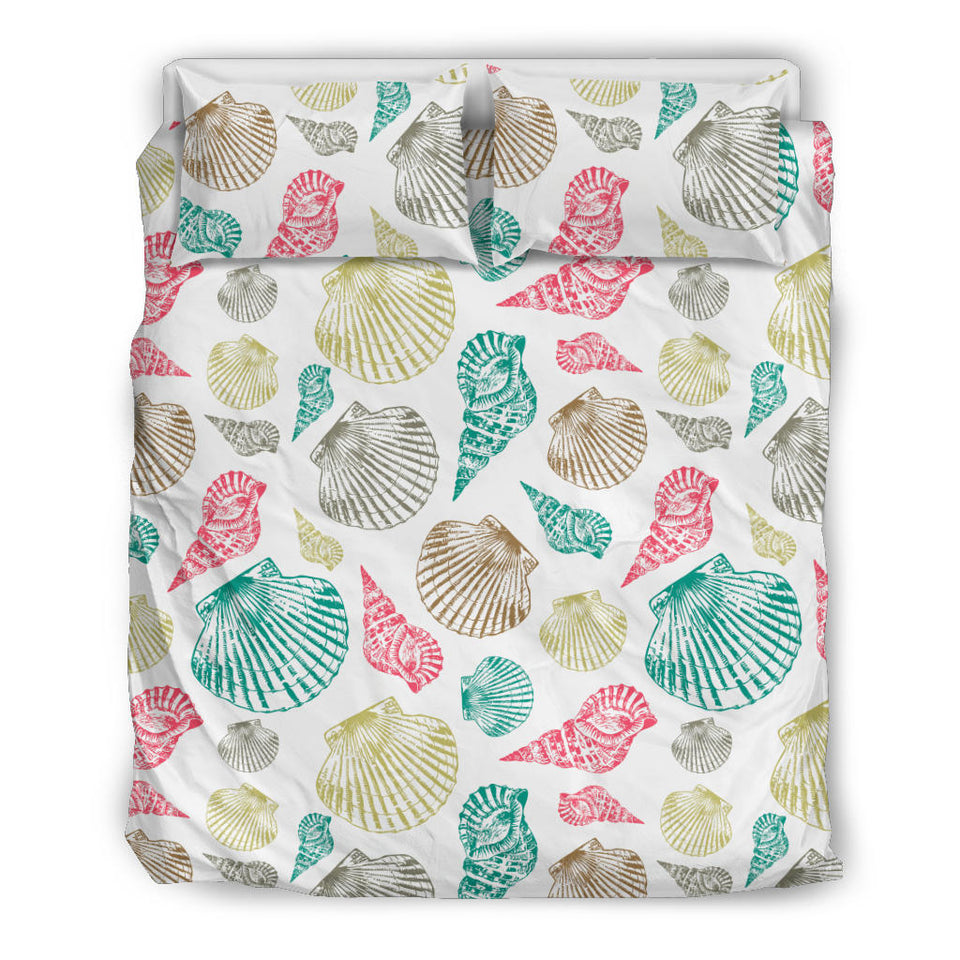 Colorful Shell Pattern Bedding Set
