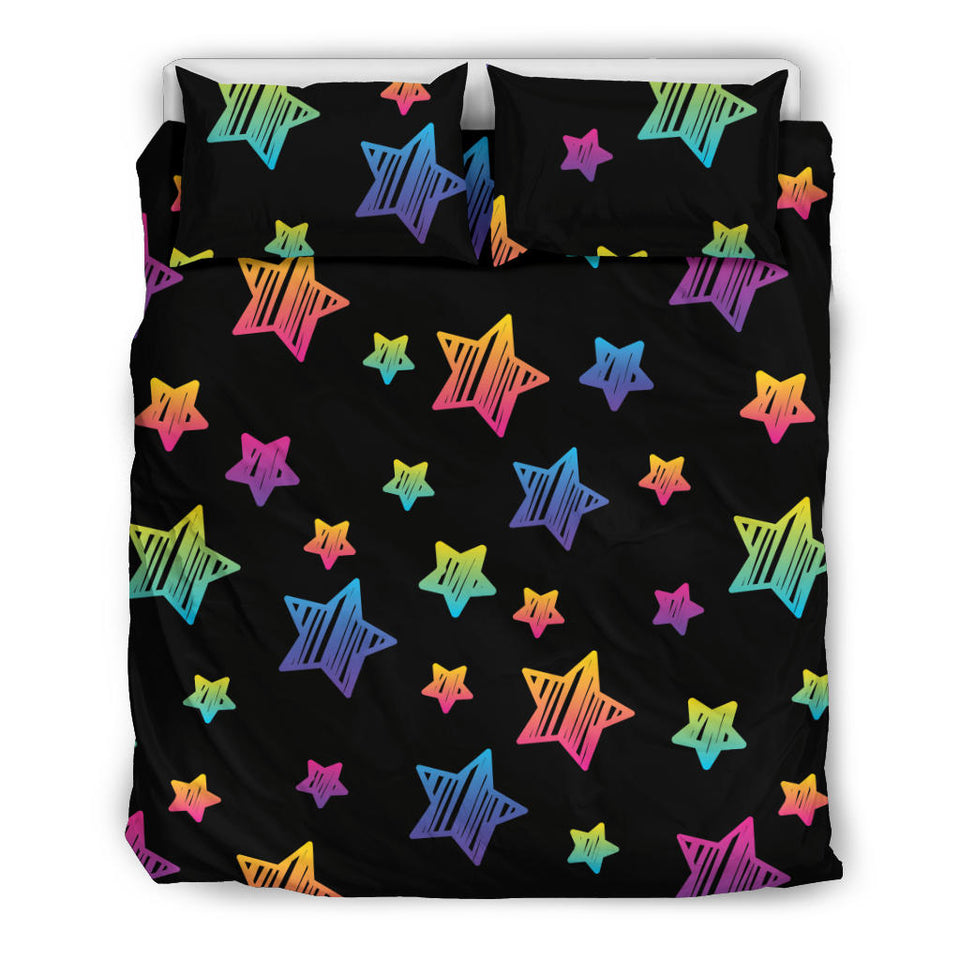 Colorful Star Pattern Bedding Set