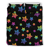 Colorful Star Pattern Bedding Set