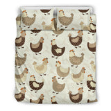 Cute Rooster Chicken Cock Bedding Set