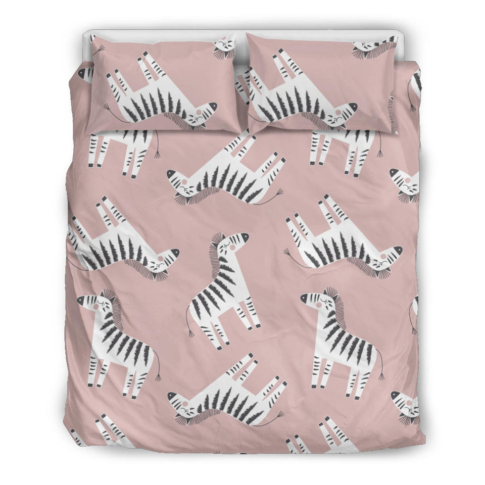 Cute Zebra Pattern Bedding Set