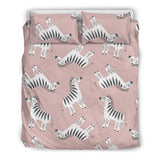 Cute Zebra Pattern Bedding Set