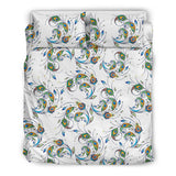 Peacock Feather Pattern Bedding Set