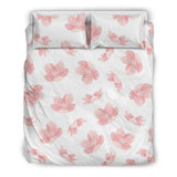 Pink Sakura Cherry Blossom Pattern Bedding Set