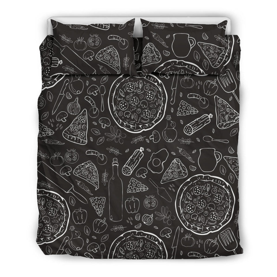 Pizza Pattern  Bedding Set
