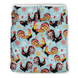 Rooster Chicken Cock Snowfalke Bedding Set