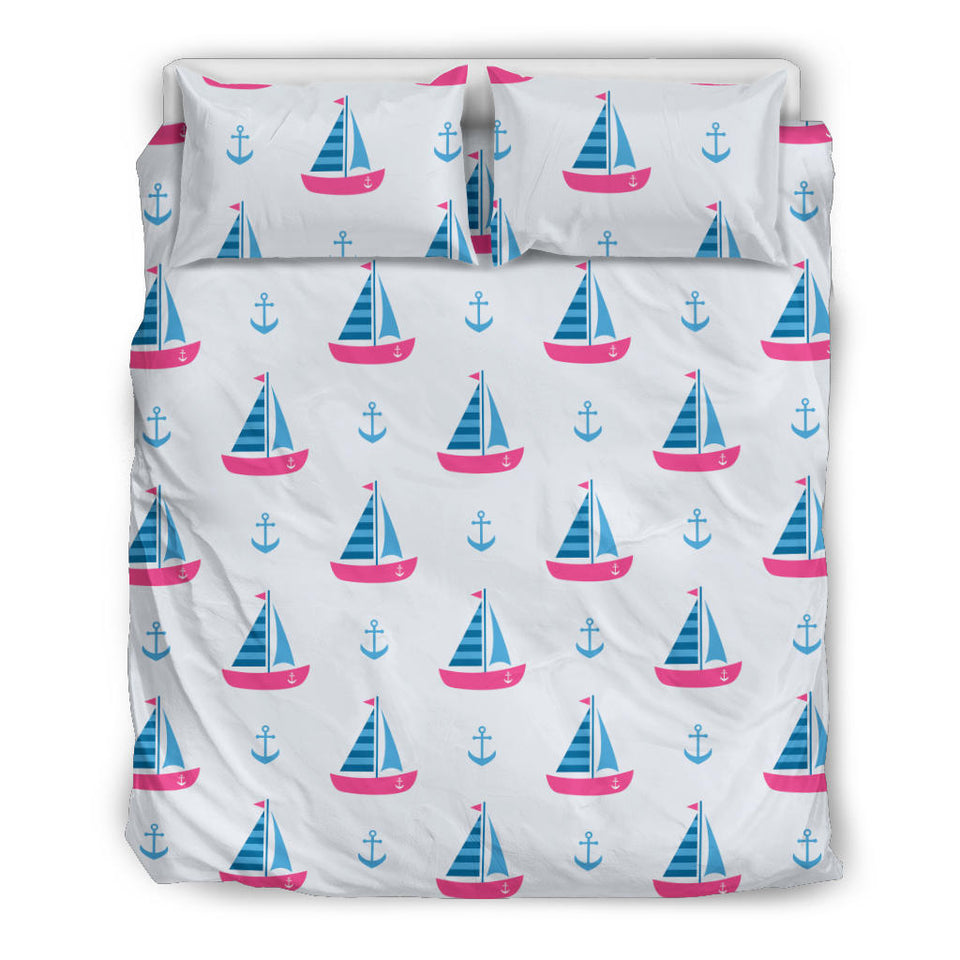 Sailboat Anchor Pattern Bedding Set