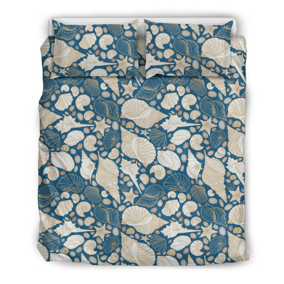 Shell Polynesian Tribal Design Pattern Bedding Set
