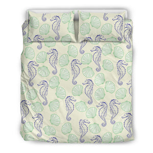 Seahorse Shell Pattern Bedding Set