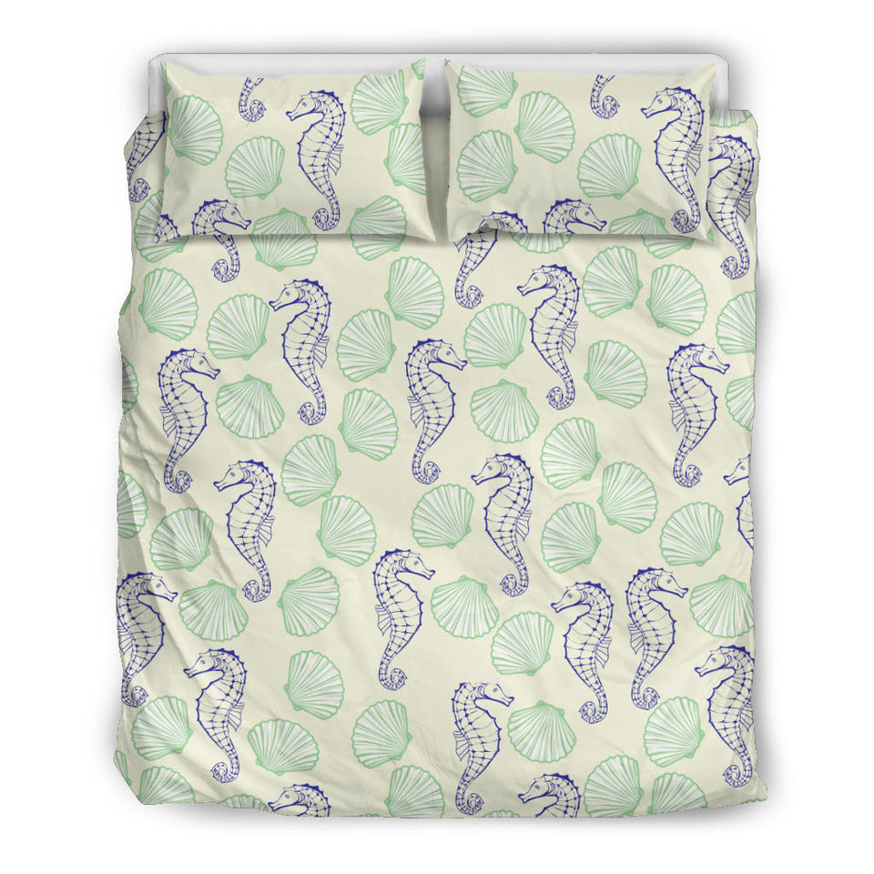 Seahorse Shell Pattern Bedding Set