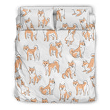 Shiba Inu Dog Pattern Bedding Set