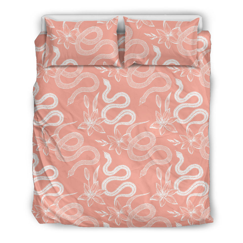 Snake Lilies Flower Pattern Bedding Set